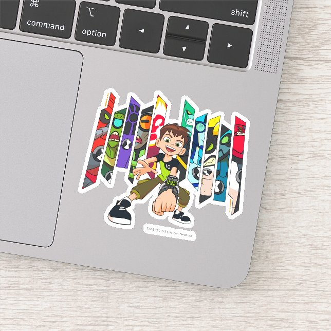 Sticker Graphique de collection d'Aliens Ben 10 (Détail)