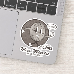 Sticker Graphique de minutes de Miss vintage