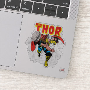 Sticker Graphique de prix de bande dessinée Thor Retro