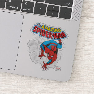 Sticker Graphique de prix rétro Spider-Man