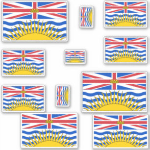 Sticker Graphique des drapeaux de la Colombie-Britannique