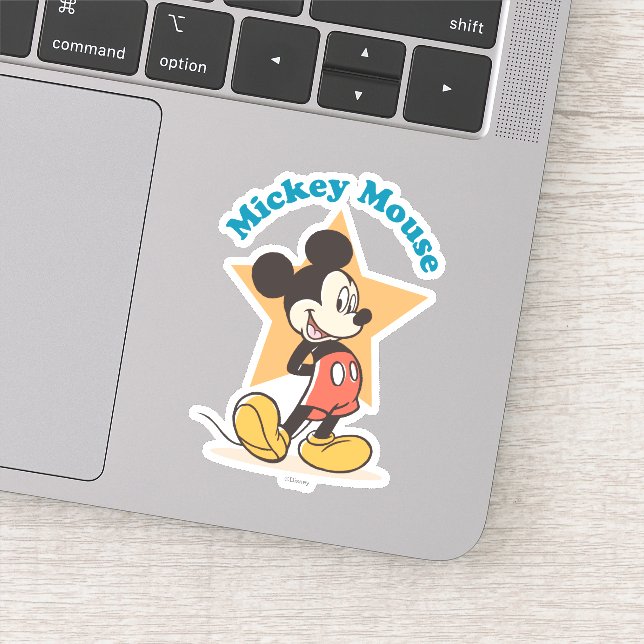Sticker Graphique du nom de star de Mickey Mouse (Détail)