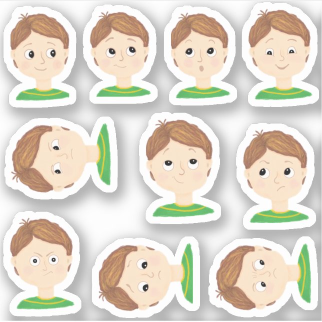 Sticker Graphique Mes émotions (Devant)