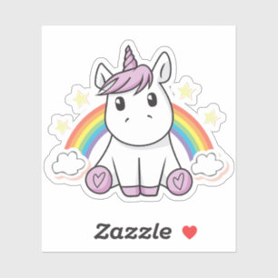 Sticker Graphique Unicorn Rainbow