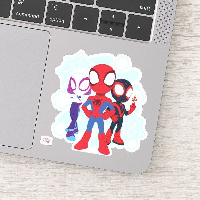 Sticker Graphisme de l'équipe de Spidey (Détail)