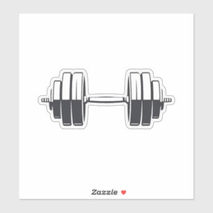 Sticker Gras Dumbbell Power - Conception de conditionnemen