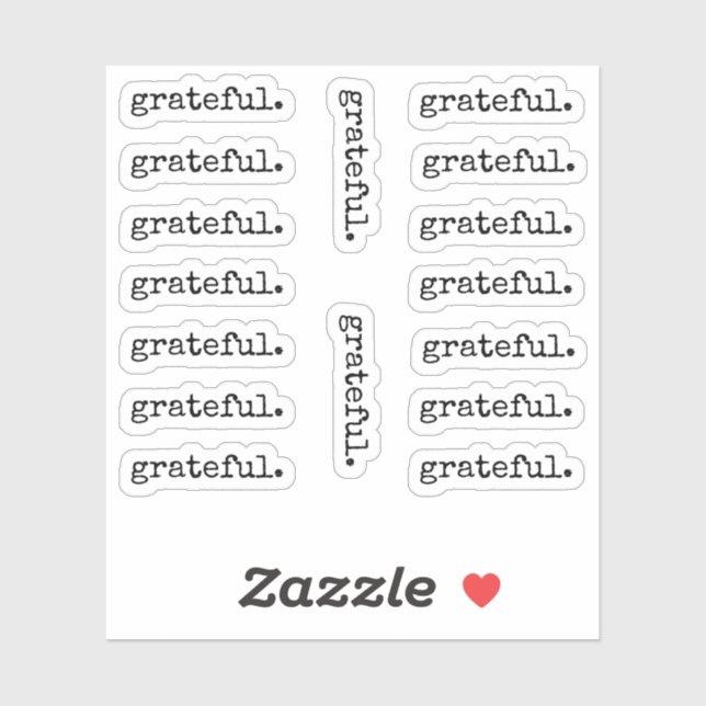 Sticker Gratitude Gratte Thanksgiving (Feuille)
