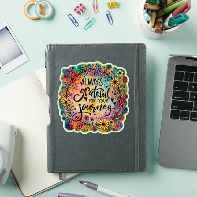 Sticker Gratuit pour votre voyage Floral amusant Inspirivé (Créateur téléchargé)