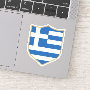 Sticker Grèce Drapeau Emblème Voyage patriotique