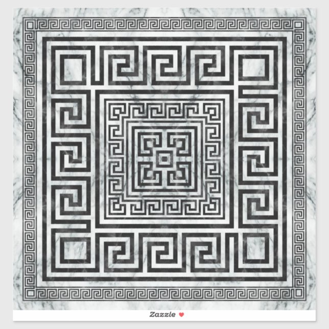 Sticker Greek Meander (Feuille)