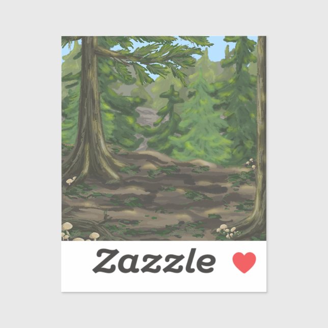 Sticker Green Woods (Feuille)