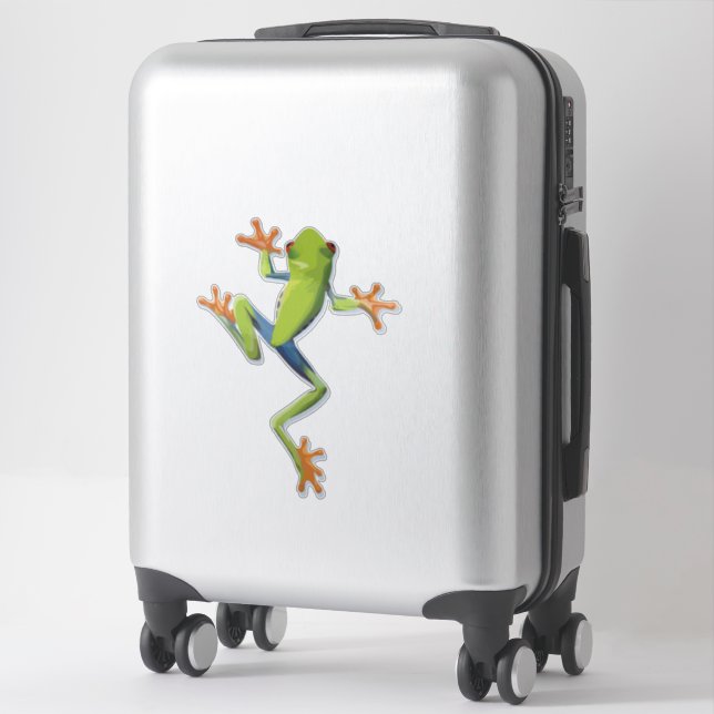 Sticker Grenouille-Arbre Amphibienne (Sur valise)