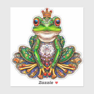 Sticker Grenouille caricaturale