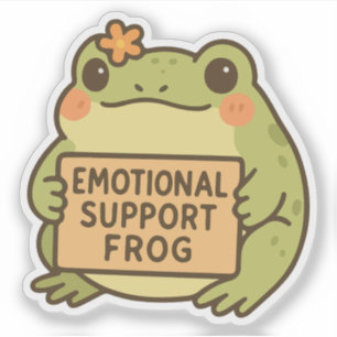 Sticker Grenouille de soutien émotionnel humour animal mig