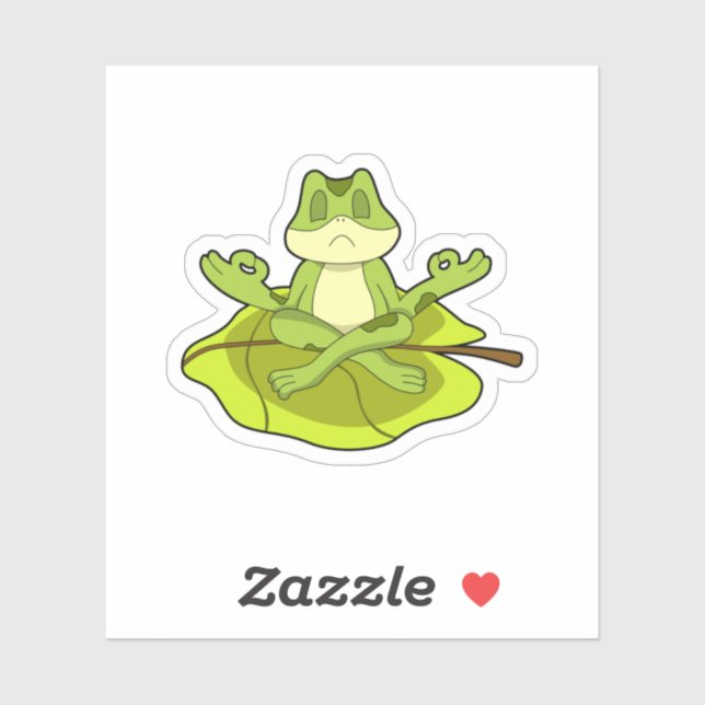 Sticker Grenouille en Méditerranée (Feuille)