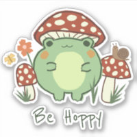 Grenouille et champignons | Be Hoppy Vinyl