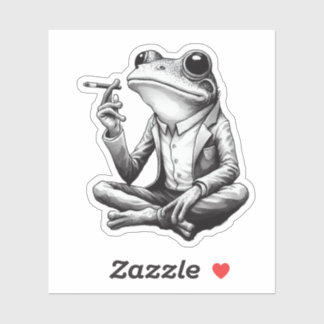 Sticker grenouille, grenouille drôle,