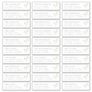 Sticker Grey Spring Fleur sauvage mariage adresse individu