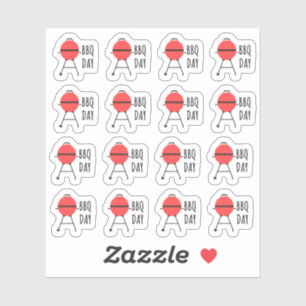 Sticker Grillades barbecue Grillades estivales Jour de gri