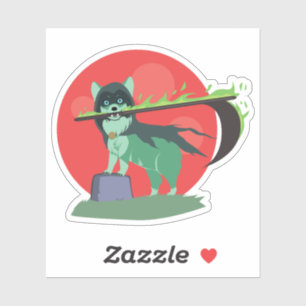 Sticker Grim Reaper Puppy