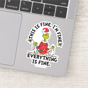 Sticker Grinch   Tout va bien