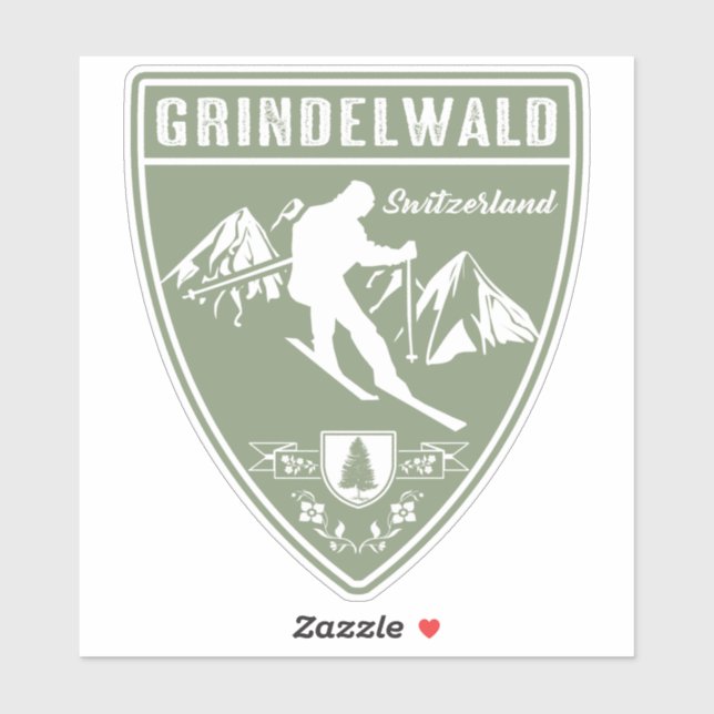 Sticker Grindelwald Suisse (Feuille)