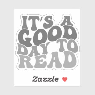 Sticker Gris multicolore C'est un bon jour pour lire le vi