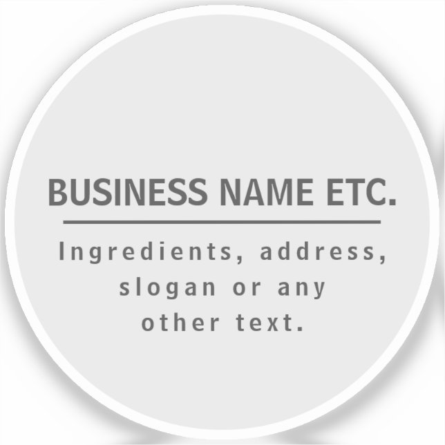 Sticker Gris multifonction transparent (Recto)