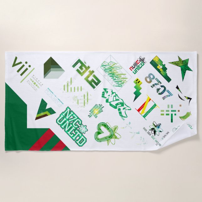 Sticker [GRN] Beach Towel (Front)