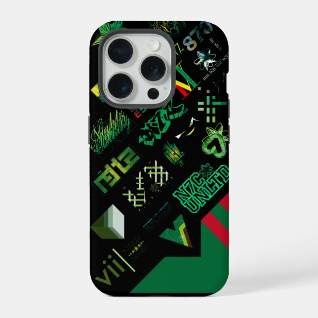 Sticker[GRN] v1.5 iPhone Case (Back)