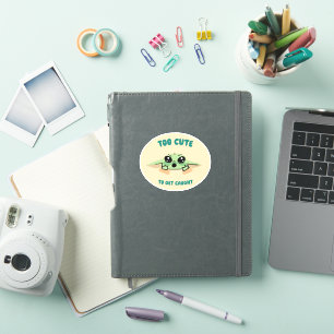 Sticker Grogu - Trop mignon pour se faire prendre
