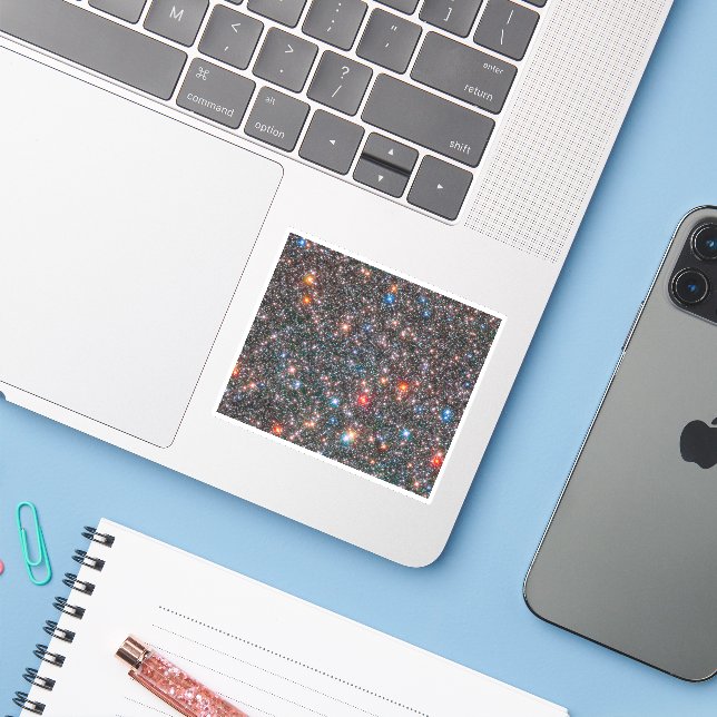 Sticker Gros De La Voie Lactée. (Ordinateur portable avec iPhone)