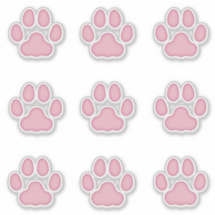 Sticker Gros Empreintes de pattes de chats Pimk Les étique