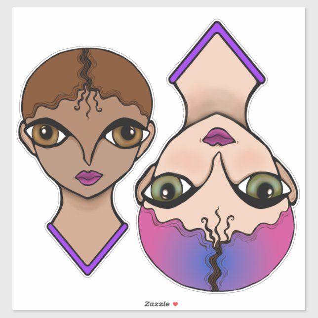 Sticker Gros yeux (Feuille)