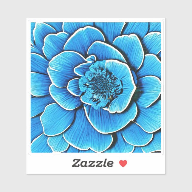 Sticker Grosse floraison de Camellia Bleue (Feuille)