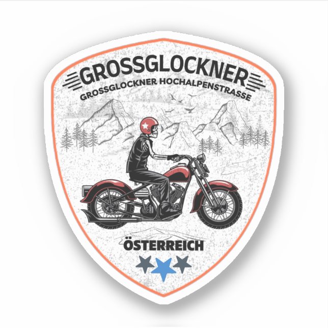 Sticker Grossglockner High Alpine Road Alpes australiennes (Devant)
