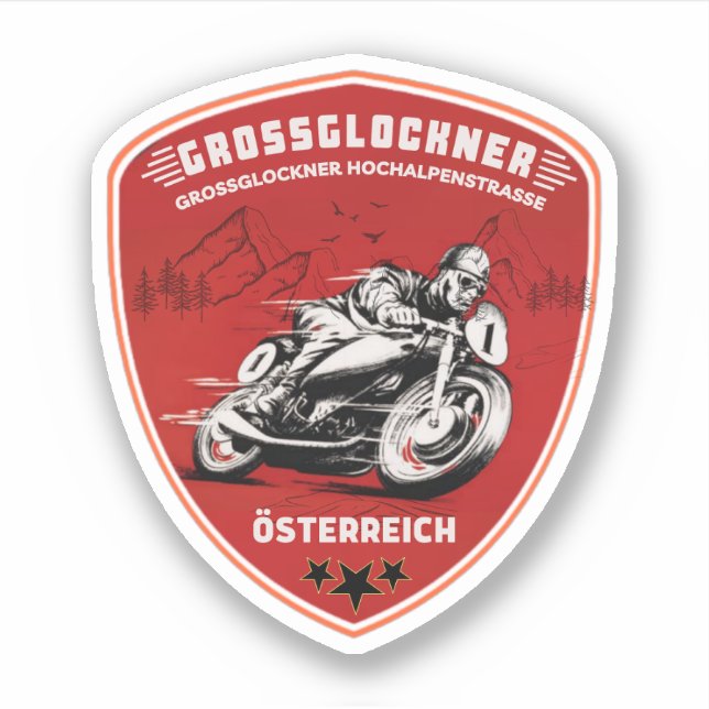 Sticker Grossglockner High Alpine Road Alpes australiennes (Devant)