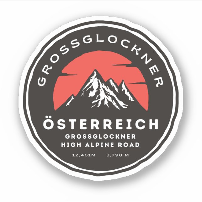 Sticker Grossglockner High Alpine Road Alpes australiennes