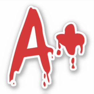 Sticker Groupe sanguin A+ Positif #Hôpital d'horreur