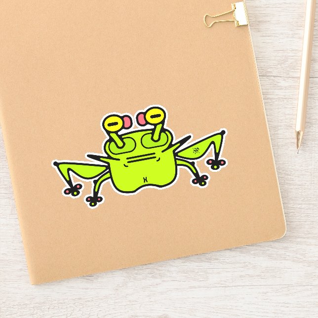 Sticker Grumeux crapaud de grenouille v1 (Carnet)