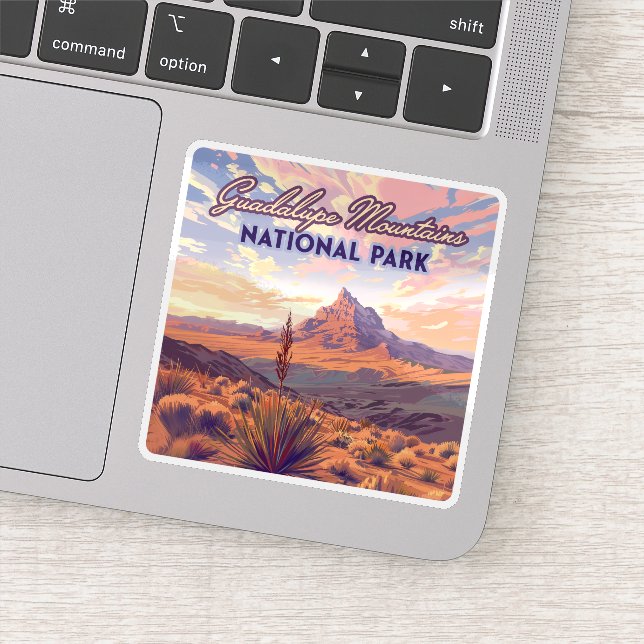 Sticker Guadalupe Mountain National Park El Capitan Texas (Détail)