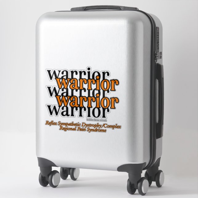 Sticker Guerrier/Répété...RSD/CRPS (Sur valise)