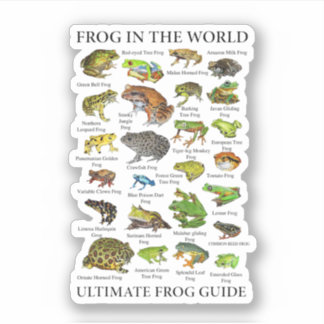 Sticker Guide Ultimate Frog Funny Frog Lover Frog Propriét