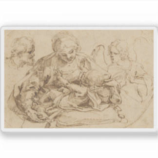 Sticker Guido Reni - Sainte Famille avec un ange