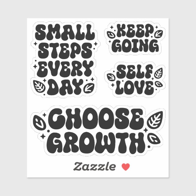 Sticker Guillemets d'amour personnel (Feuille)