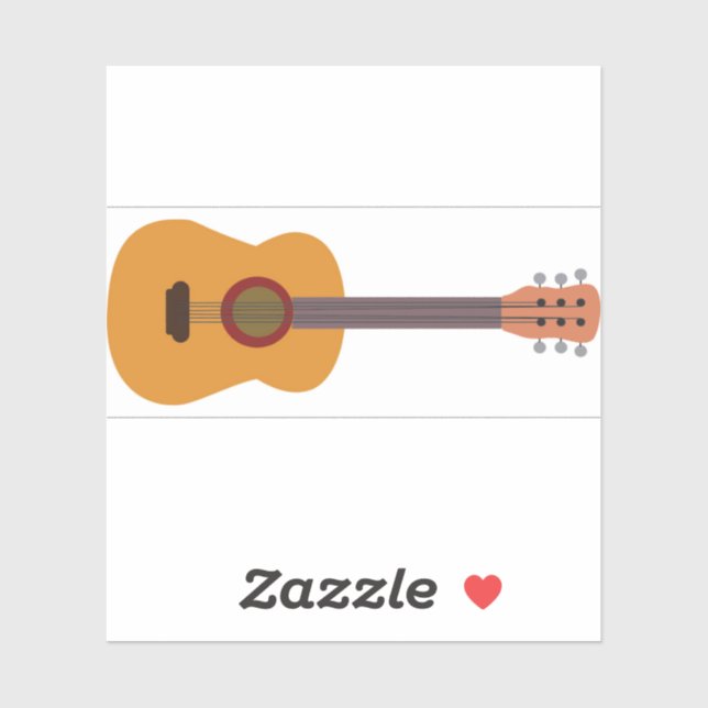Sticker Guitare (Feuille)