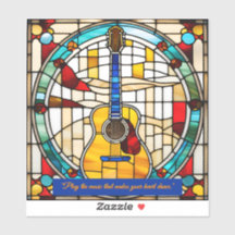 Guitare acoustique en verre de Faux