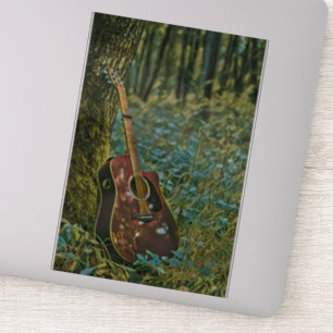 Sticker Guitariste Birthday