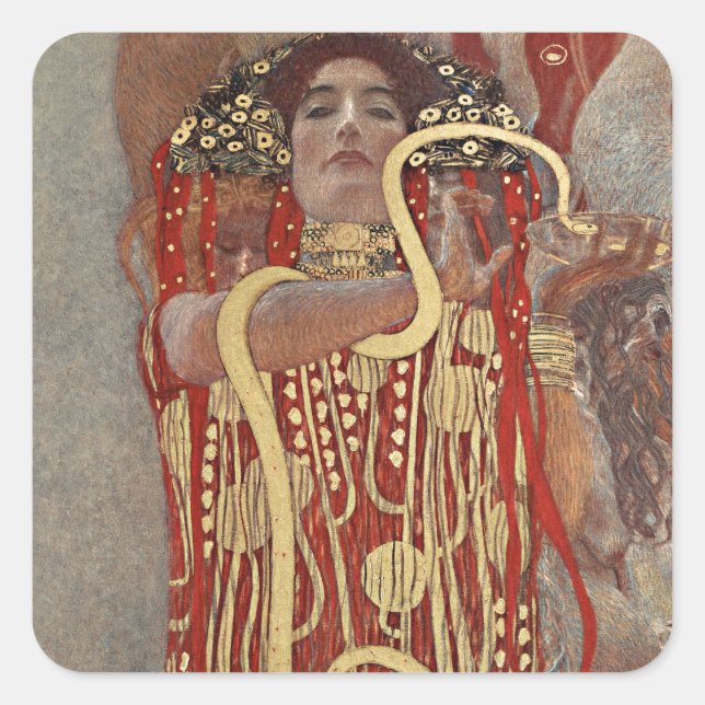 STICKER : GUSTAV KLIMT  : HYGIEIA : 1907 (Front)