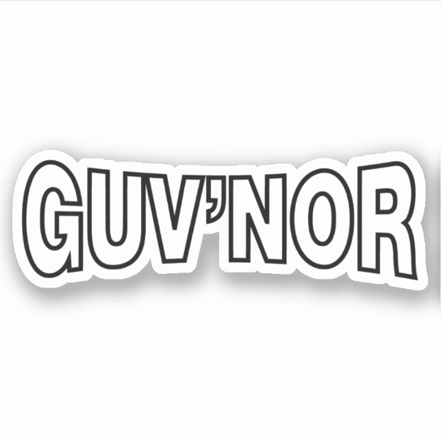 STICKER GUV'NOR (Devant)